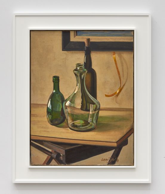 Untitled (Still Life with Three Wine Bottles) by Hughie Lee-Smith contemporary artwork