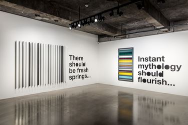 Exhibition view: Liam Gillick, There Should Be Fresh Springs..., Gallery Baton, Seoul (19 October–23 November 2018). Courtesy Gallery Baton, photo by Jeon Byung Cheol.