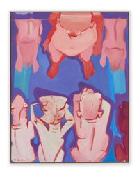Die Diktatoren (The Dictators) by Maria Lassnig contemporary artwork painting