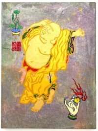 幸存的战士诗仙 The Last Surviving Warrior Poet by Wong Lip Chin contemporary artwork painting