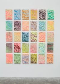 No. 897 Folded Grid by Rana Begum contemporary artwork mixed media