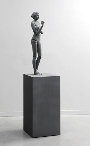 Celeste (smoking) by Hans Op de Beeck contemporary artwork sculpture