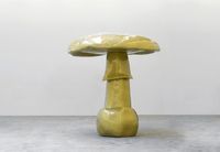 'Mushroom Autowave Rich-Gold Petzold silber F14' by Sylvie Fleury contemporary artwork sculpture