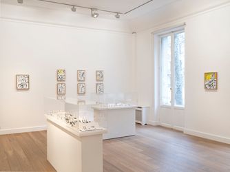 Exhibition view: Etel Adnan, Découverte de l'immédiat, Rue de Téhéran, Paris (13 January–12 March 2022). Courtesy Galerie Lelong & Co. Paris.