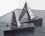 Sculpture - Separated Mountain - by Katsuhiro Yamaguchi contemporary artwork 2