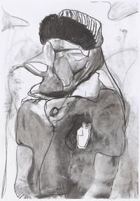 Study for “Untitled” by Adrian Ghenie contemporary artwork works on paper, drawing