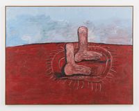 Feet on Rug by Philip Guston contemporary artwork painting