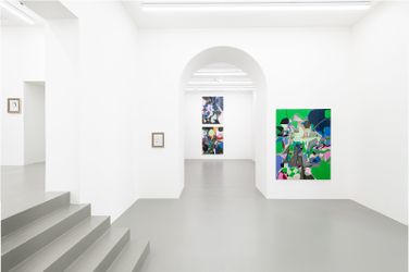 Exhibition view: Michael Williams, Frogs 1 – 9, Galerie Eva Presenhuber, Vienna, )3 June–23 July 2022). © Michael Williams. Courtesy the artist and Galerie Eva Presenhuber
