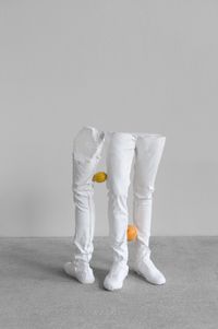 Untitled (with fruits) (One Minute Forever) by Erwin Wurm contemporary artwork sculpture