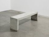 Imprinted Concrete Bench by Sarah Ann Weber contemporary artwork 1