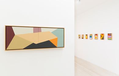 Louise Tuckwell, Paintings & Tapestries, 2016. Exhibition view, Gallery 9, Sydney. Image courtesy the gallery. 