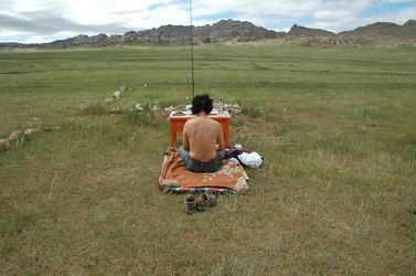 Kim Yong-Ik, MA-03-00002288, Photographs at the Land Art Mongolia 360˚ in 2010, 123 x 81.8cm, 25.3 x 38 cm, 36 x 23.9 cm (reproduced).
