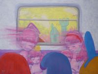 Carriage No. 10 by Yeo Kaa contemporary artwork painting