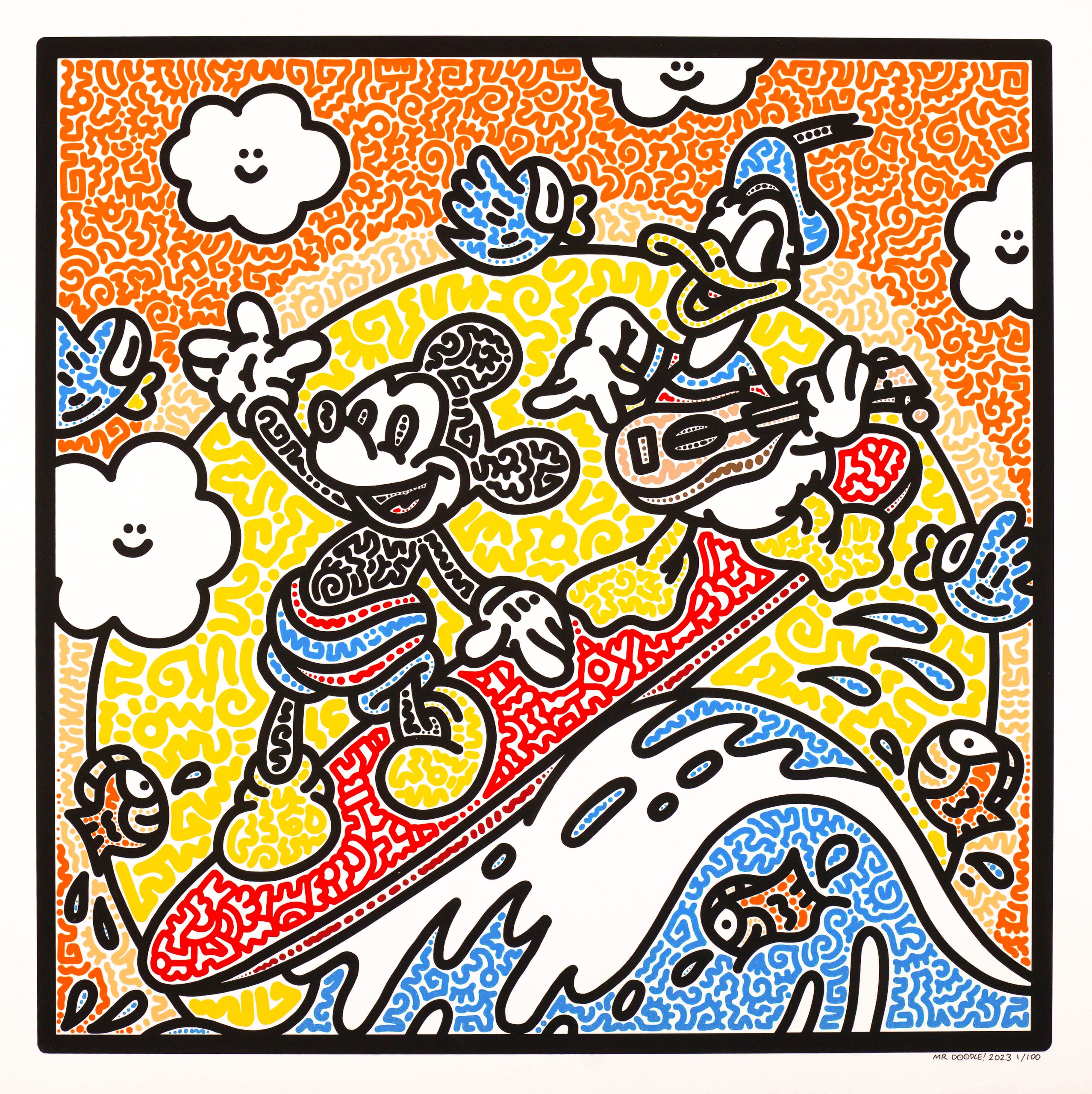 Disney Doodles - Hawaiian Holiday, 2023 by Mr Doodle | Ocula