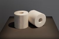 Marble Toilet Paper by Ai Weiwei contemporary artwork sculpture