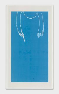 Erntender (bright orient blue) by Andrea Büttner contemporary artwork print