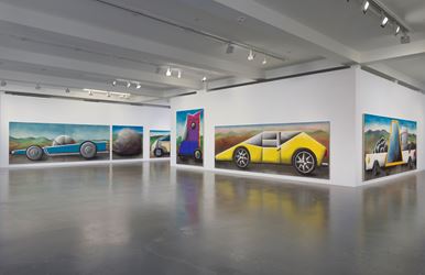 Andreas Schulze, Traffic Jam, 2016, Exhibition view at Sprüth Magers, Los Angeles. Courtesy Sprüth Magers, Los Angeles. Copyright Andreas Schulze / VG Bild-Kunst, Bonn 2016. Photo: Robert Wedemeyer.