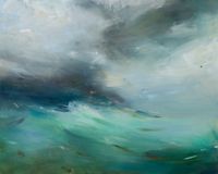 The Emerald Sea by Juliette Paull contemporary artwork painting