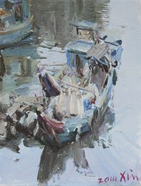 Return to Harbour by Chen Beixin contemporary artwork painting