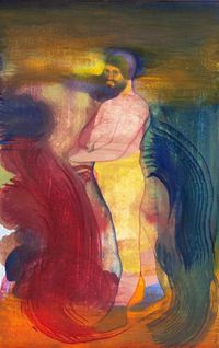 Coloured Man 1 by Arjuna Gunarathne contemporary artwork painting, works on paper