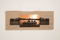 Ties on a Boat in the Lake by Manal AlDowayan contemporary artwork print, mixed media