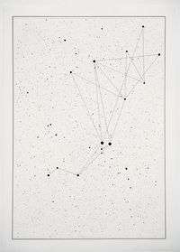 I saw all the letters in all the stars #4 by Timo Nasseri contemporary artwork painting, works on paper, drawing