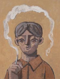 Untitled (Smoker II) by Heesoo Kim contemporary artwork painting