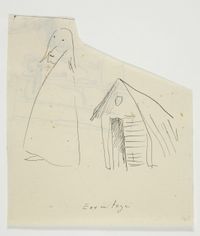 Ermitage (Einsiedelei) by Meret Oppenheim contemporary artwork painting, works on paper, drawing