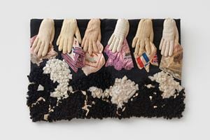Goodbye Rug by Su Richardson contemporary artwork textile