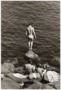 Boy Standing on Rock, Italy by Peter Hujar contemporary artwork sculpture, photography