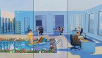 Home Sweet Home: The Office 6 by Mak2 contemporary artwork painting