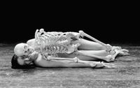 Self Portrait with Skeleton by Marina Abramović contemporary artwork photography