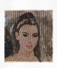 Kim Kardashian (XIV) by Thomas Bayrle contemporary artwork painting, works on paper, photography, print