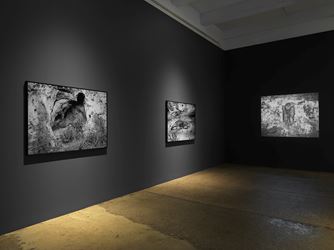 Exhibition view: Ana Mendieta, La tierra habla (The Earth Speaks), Galerie Lelong & Co., New York (17 October–16 November 2019).  © The Estate of Ana Mendieta Collection, LLC. Courtesy Galerie Lelong & Co., New York. Photo: Licensed by Artists Rights Society (ARS), New York.
