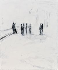 Platform 3 by Leszek Skurski contemporary artwork painting, works on paper