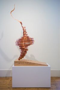 Dynamo Woman, Large Copper Maquette No.1 by LR Vandy contemporary artwork sculpture