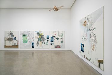 Exhibition view: Jiwon Kim, canvas fly, PKM Gallery, Seoul (30 May–7 July 2019). Courtesy PKM Gallery.