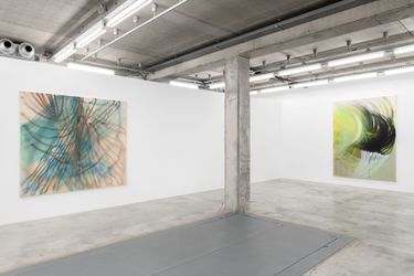 Exhibition view: Andrea Marie Breiling, I Think I Might've Inhaled You, Almine Rech, Brussels (11 March—10 April 2021). Courtesy the artist and Almine Rech. Photo: Hugard & Vanoverschelde.