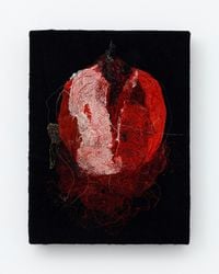 a pomegranate by Junko Oki contemporary artwork sculpture
