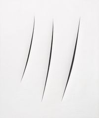 Spatial Concept, Waiting (Concetto Spaziale, Attese) by Lucio Fontana contemporary artwork works on paper