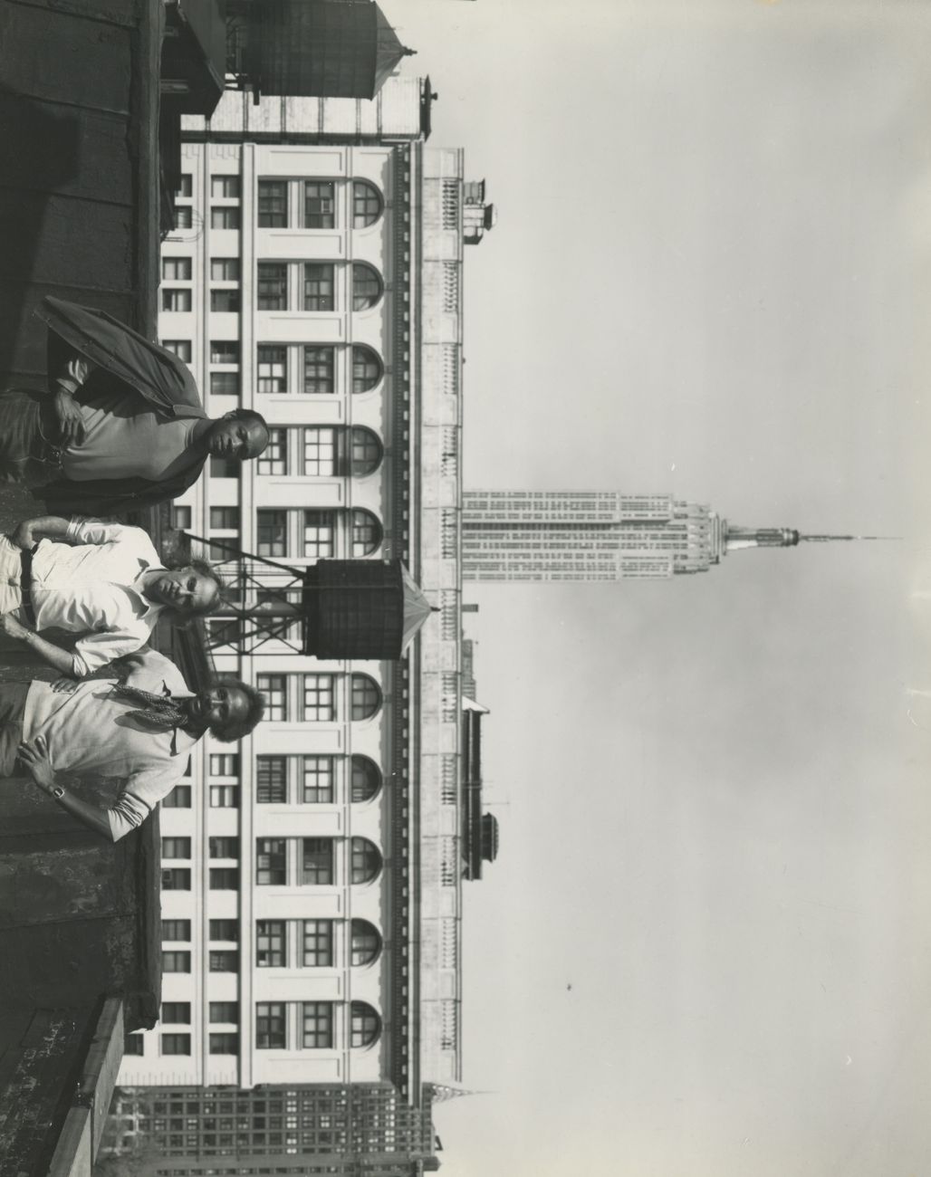 Bill Hutson, Ed Clark And Adger Cowans On Ed's Roof,, C. 1950s By Adger ...