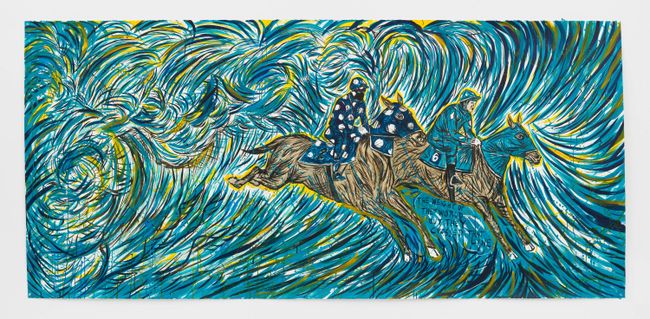 No Title (The weight of...) by Marcel Dzama and Raymond Pettibon contemporary artwork