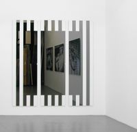 Les Visages colorés  IA - gris by Daniel Buren contemporary artwork sculpture