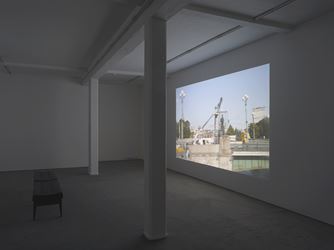 Deimantas Narkevičius, 20 July 2015, 2017, Exhibition view at Maureen Paley, London. Courtesy the Artist and Maureen Paley. © Deimantas Narkevičius.