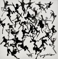 People by Lee Ungno contemporary artwork painting, works on paper, drawing