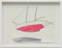 Boat, Reading Dante by Joan Jonas contemporary artwork works on paper, drawing