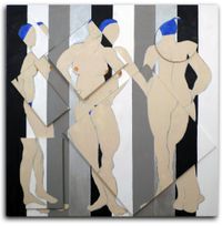 Figure Turning by Susan Weil contemporary artwork painting