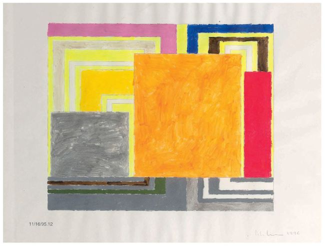 Untitled (11/16/95.12)" by Peter Halley contemporary artwork