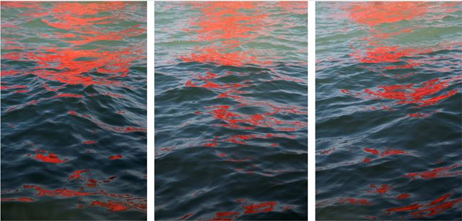 Riflessi (Red Regatta - 1 September 2019) by Melissa McGill contemporary artwork