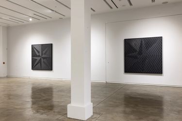 Exhibition view: James Little, Black Stars & White Paintings, Kavi Gupta, Elizabeth St, Fl 1, Chicago (12 November 2022 – 4 March 2023). Courtesy Kavi Gupta.